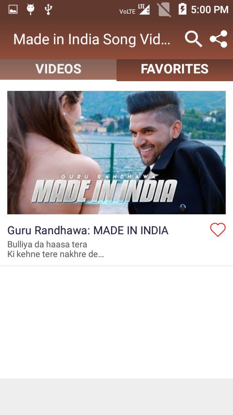 Made In India Song Download
